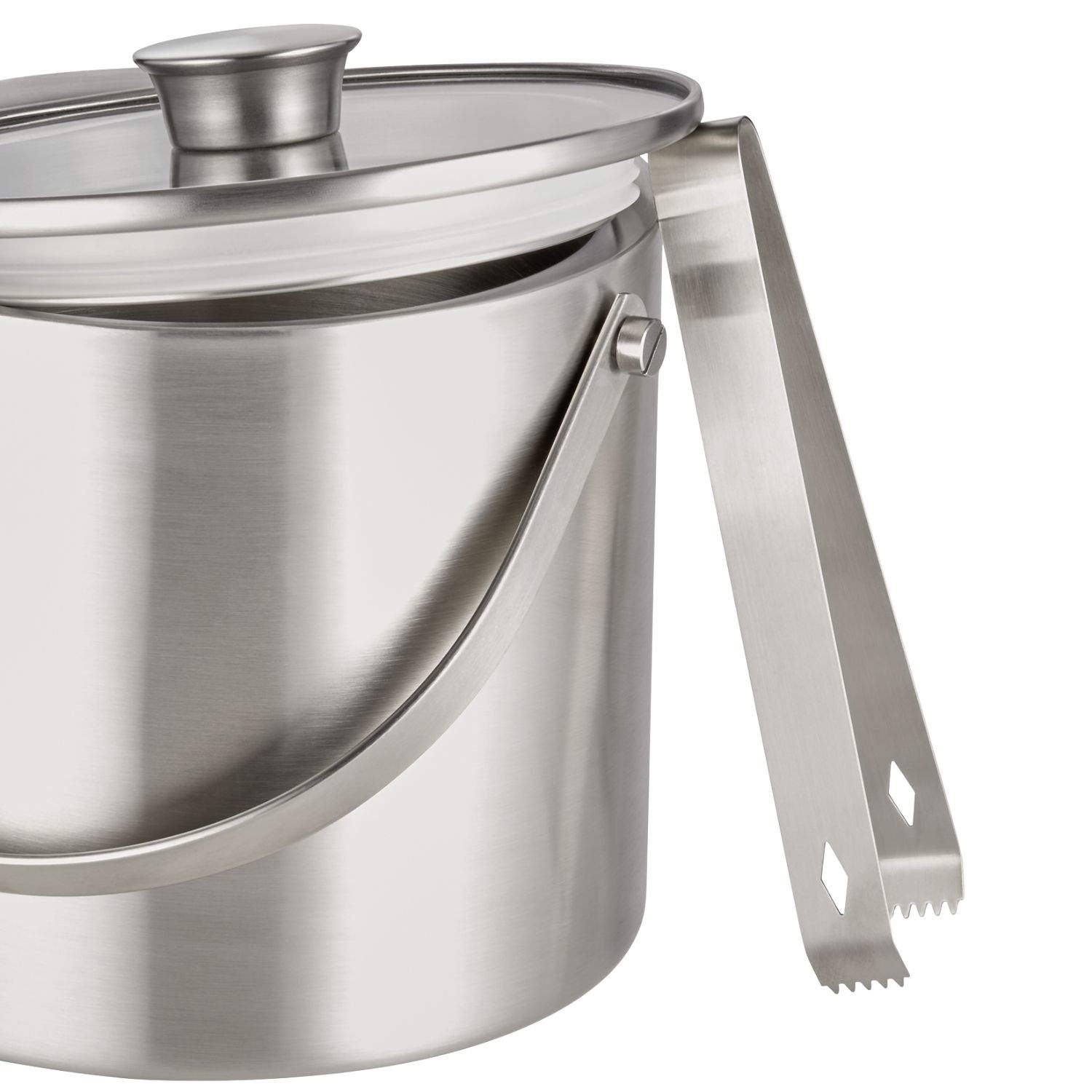 Eiseimer-Set mit Zange & Glasdeckel | 3 L