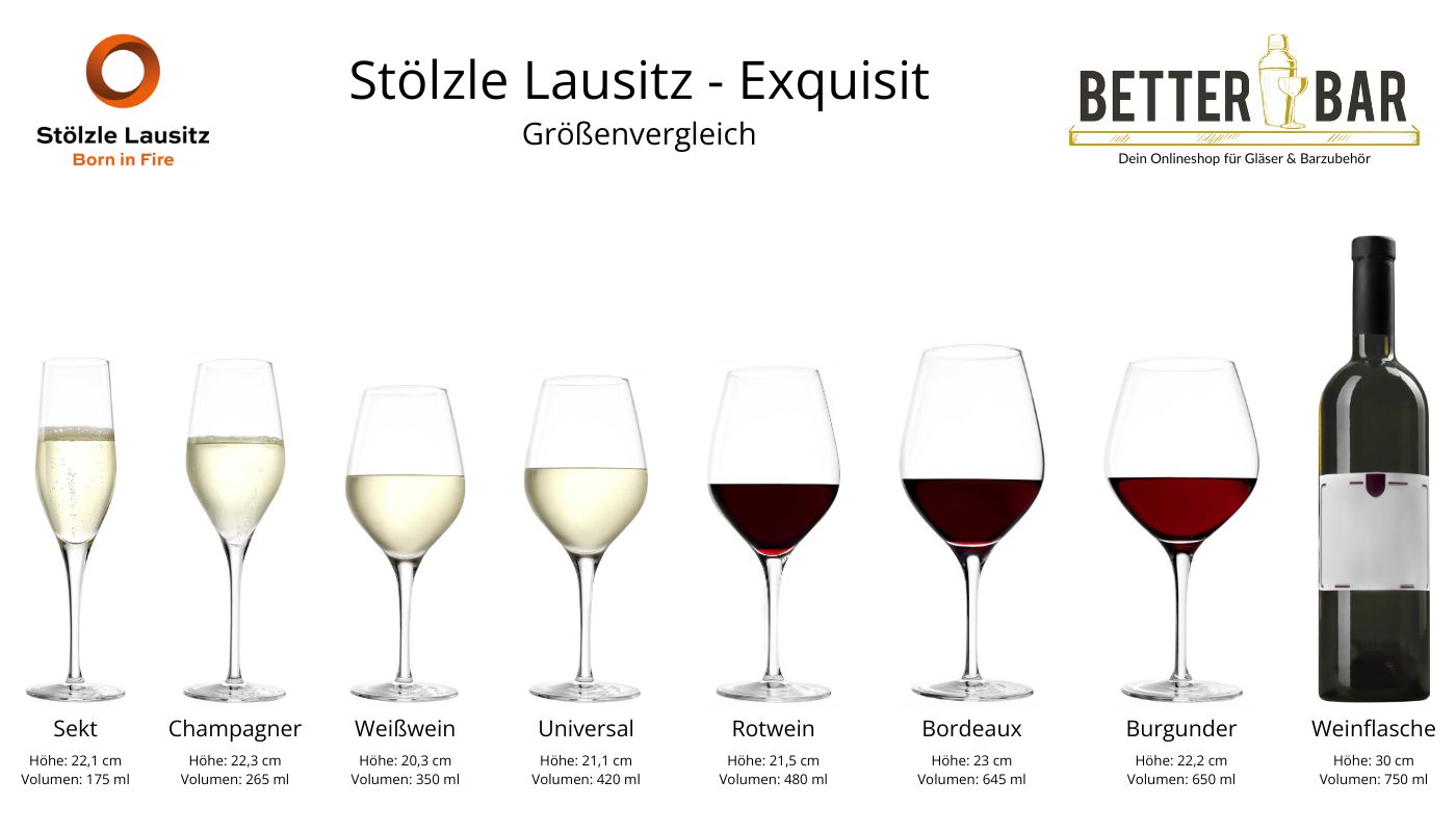 Weinglas Universal | Exquisit - Stölzle Lausitz | 420 ml (6 Stk)