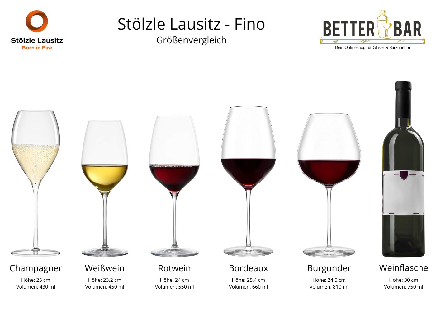 Rotweinglas | Fino - Stölzle Lausitz | 545 ml (6 Stk)