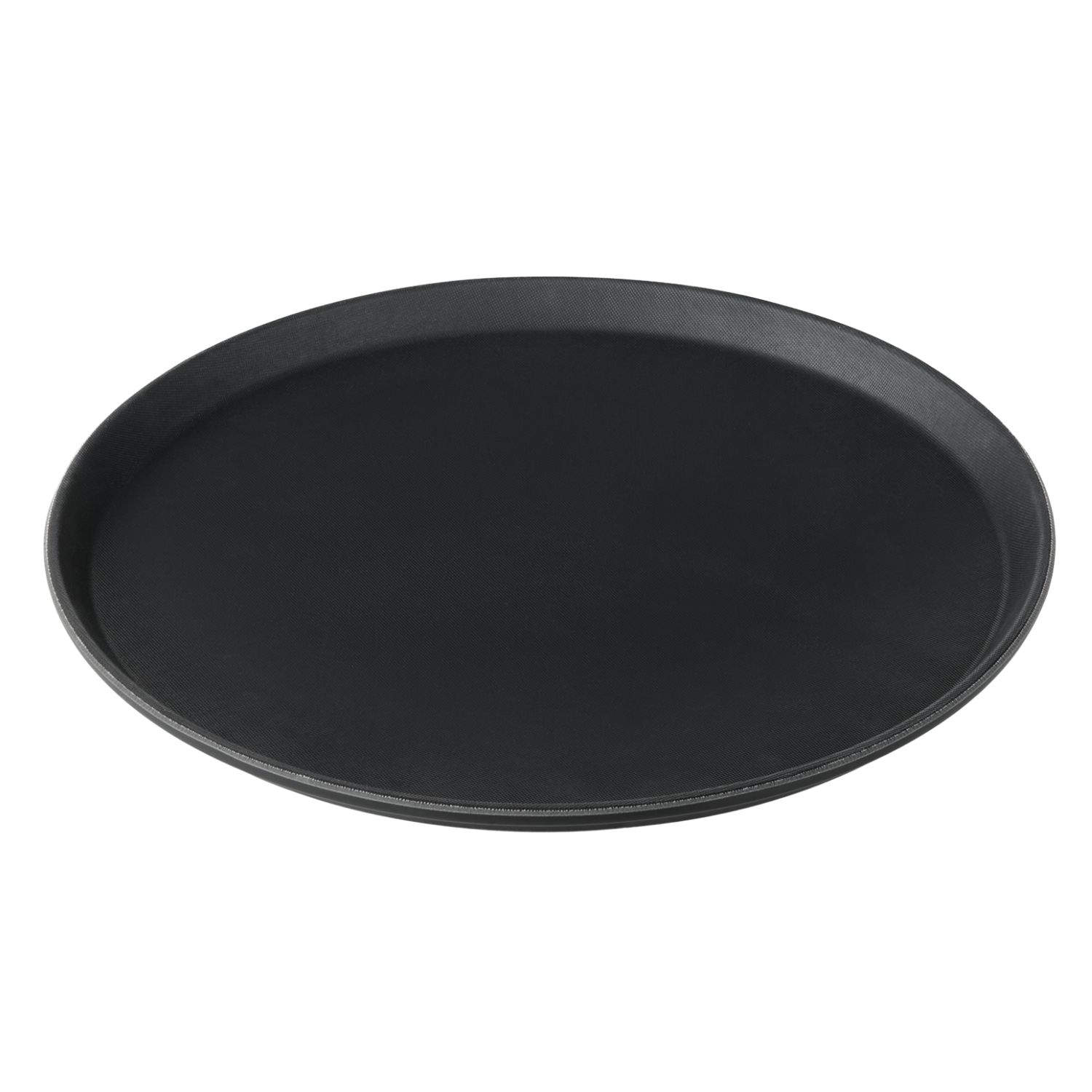 Tablett rutschfest - Polypropylen | Schwarz - Ø 40 cm