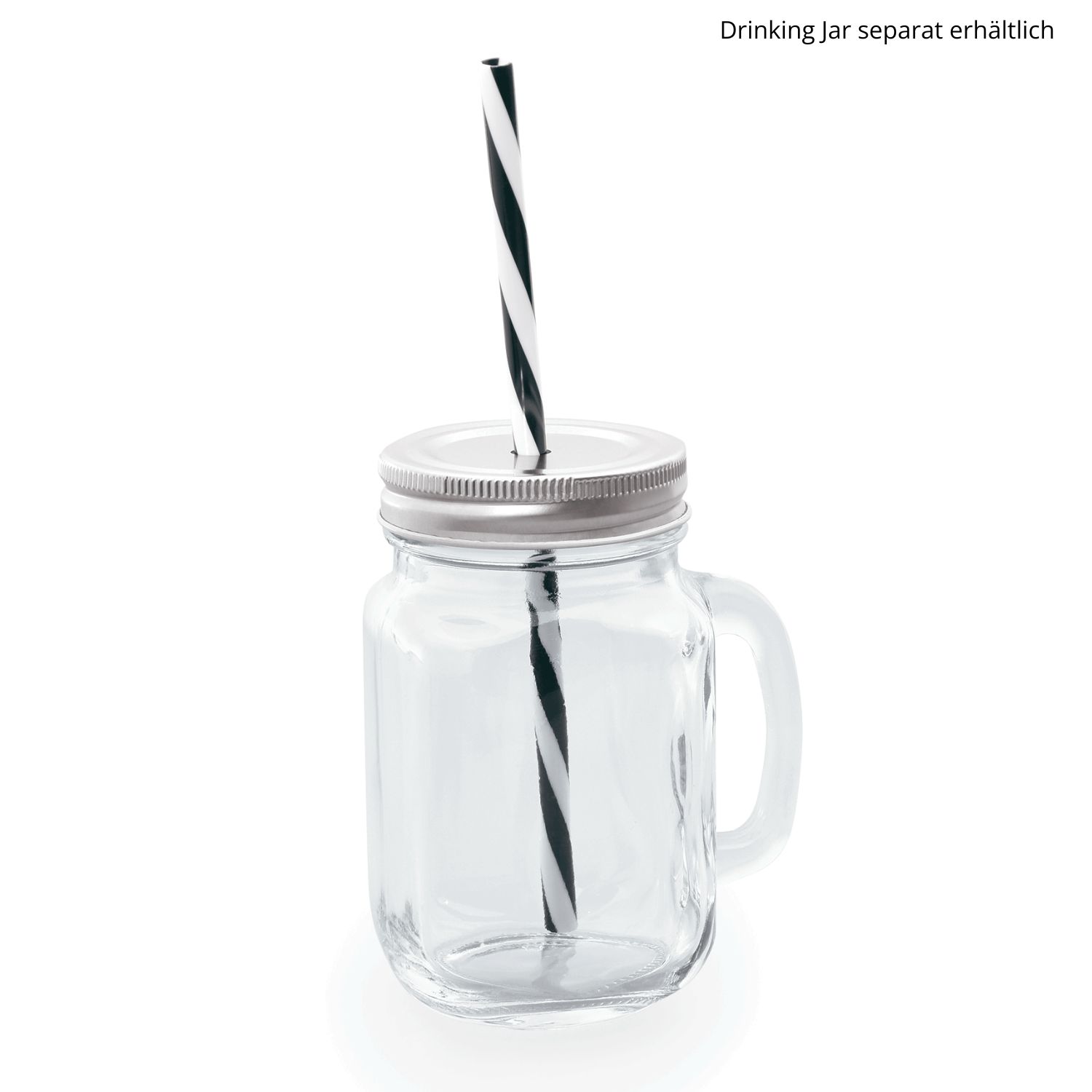 Deckel mit Trinkhalm - für Drinking Jar  (6 Stk)