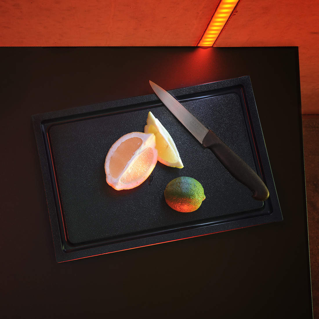 Schneidbrett Cocktailbar | 30 x 20 cm - Schwarz