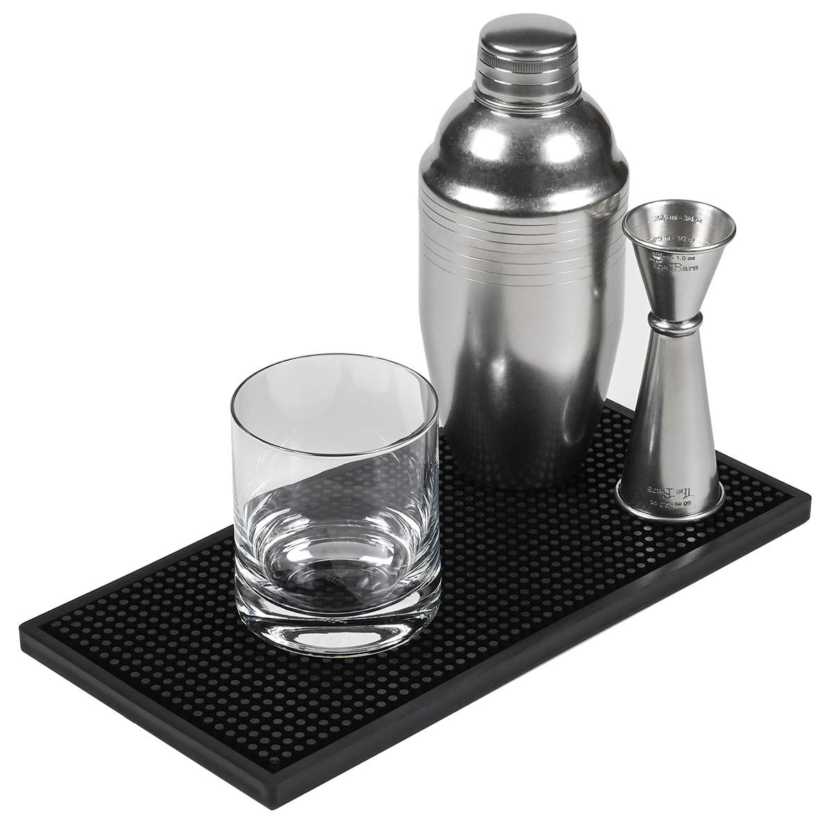 Barmatte Gummi stabil | Schwarz  - 30x15 cm