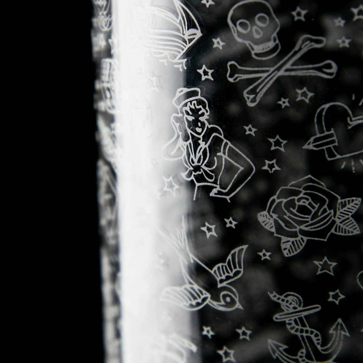 Highball Glas - Tattoo Verzierung | 300 ml (6 Stk)