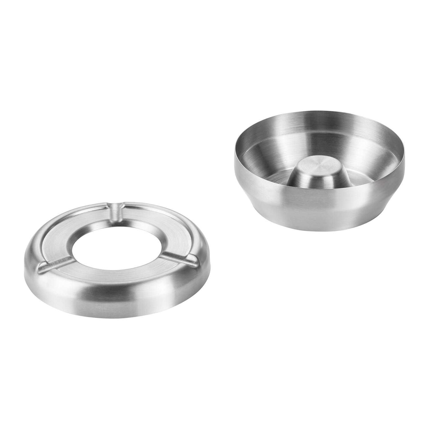 Windaschenbecher Edelstahl - stapelbar | silber - Ø 9,5 cm