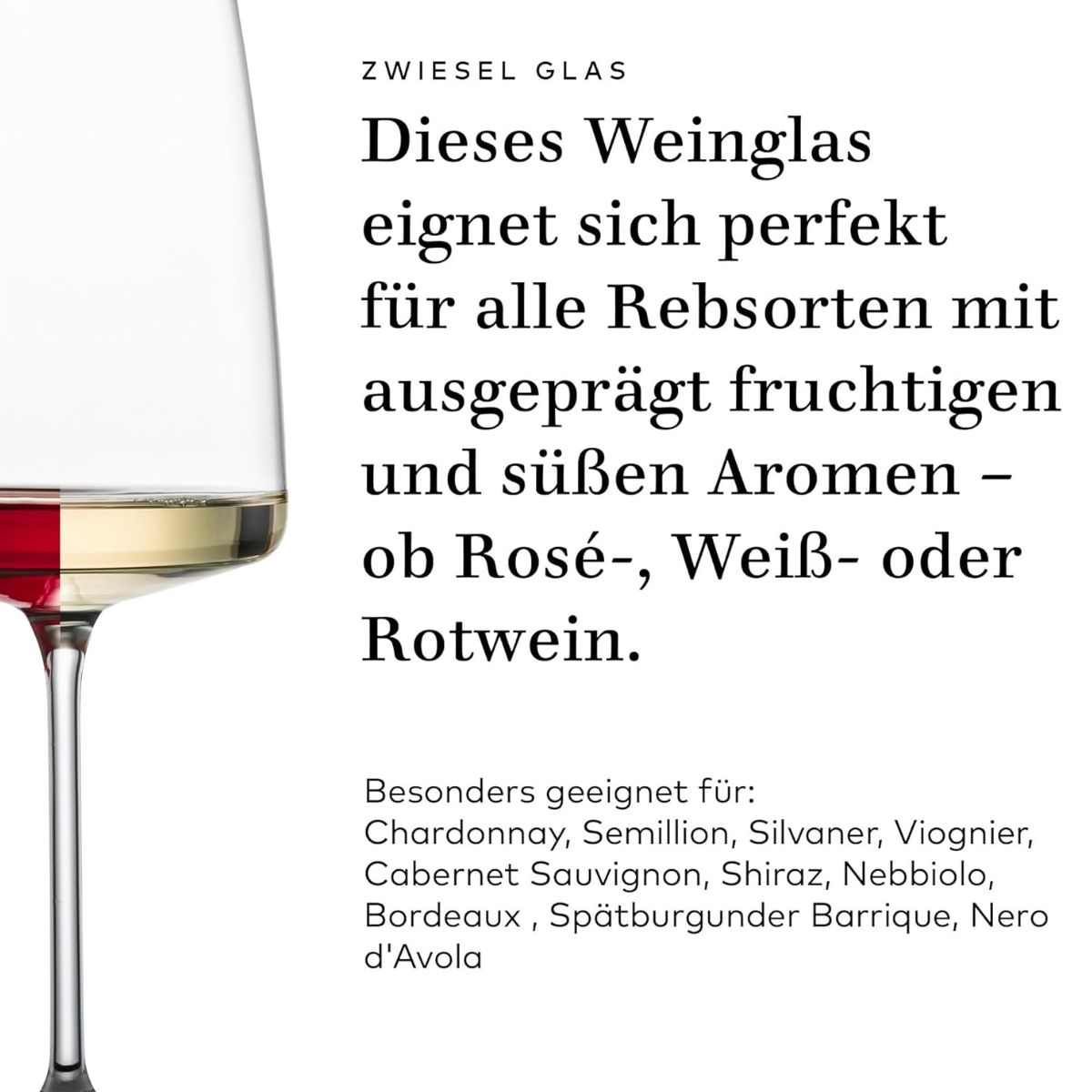 Weinglas Kraftvoll & Würzig | Sensa - Zwiesel Glas |  0,2l Eiche - 660 ml (6 Stk)
