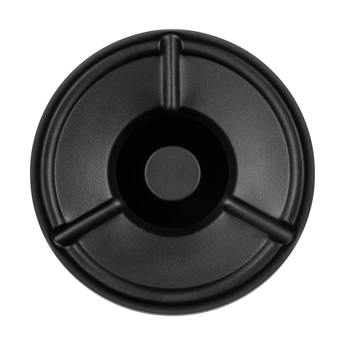 Windaschenbecher Edelstahl - stapelbar | schwarz - Ø 12 cm